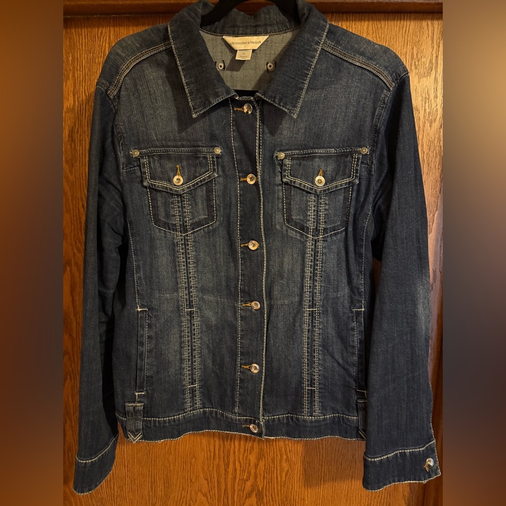 Christopher and Banks Dark Blue Jean Jacket XL